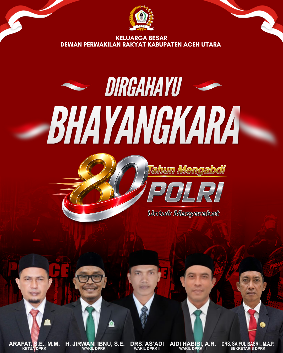 DPRK Aceh Utara HUT Bhayangkara