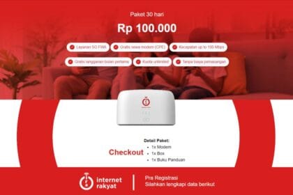 Cara Daftar Internet Rakyat, bahas, 100 mbps, Surge
