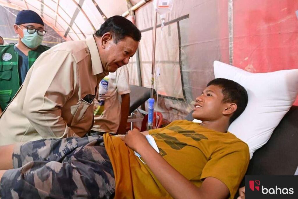 Prabowo di Aceh Tamiang